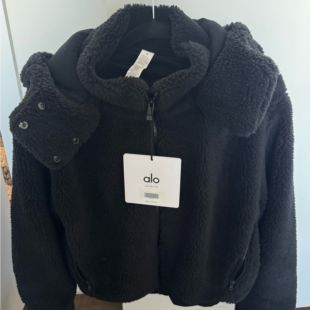 ALO Yoga Black Foxy Sherpa Jacket
